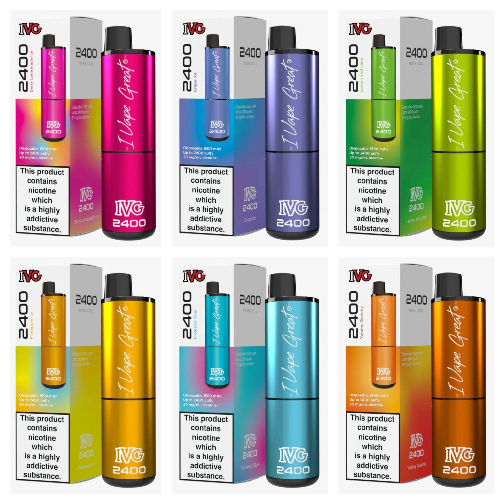 IVG 2400 Disposable Vape - EUK