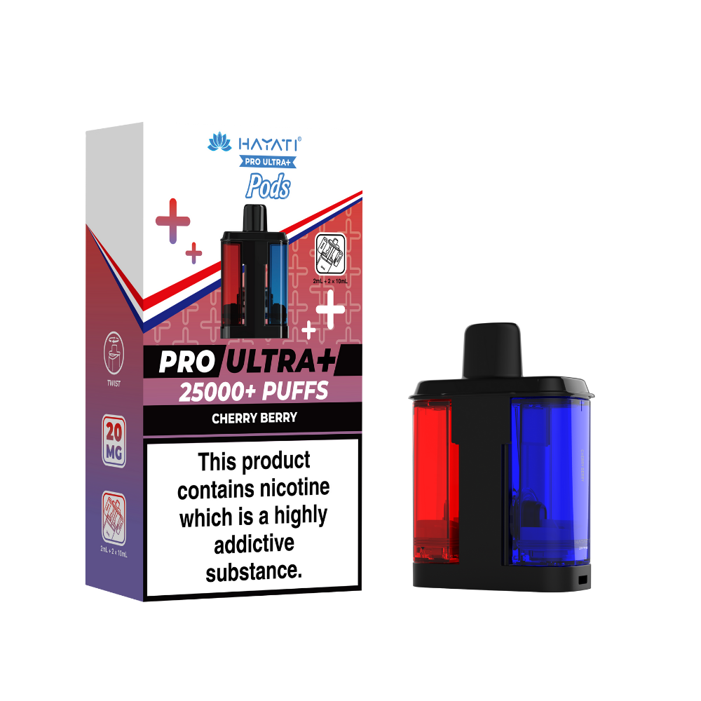 Hayati Pro Ultra Plus 25k Prefilled Pods Cherry Berry