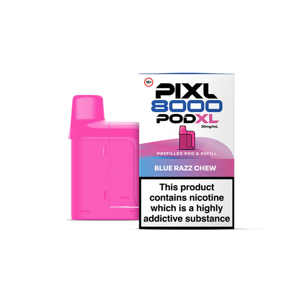 Pixl 8000 Blue Razz Chew Refill Pods