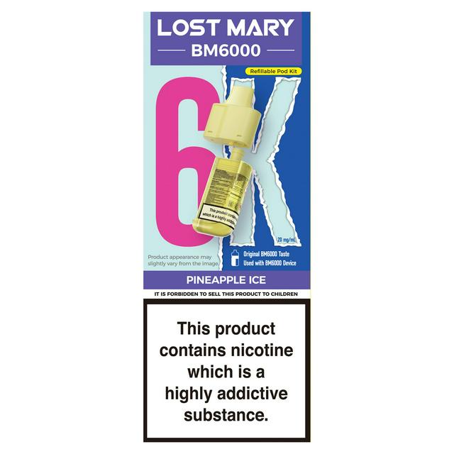 Lost Mary BM6000 Prefilled Pod Pineapple Ice
