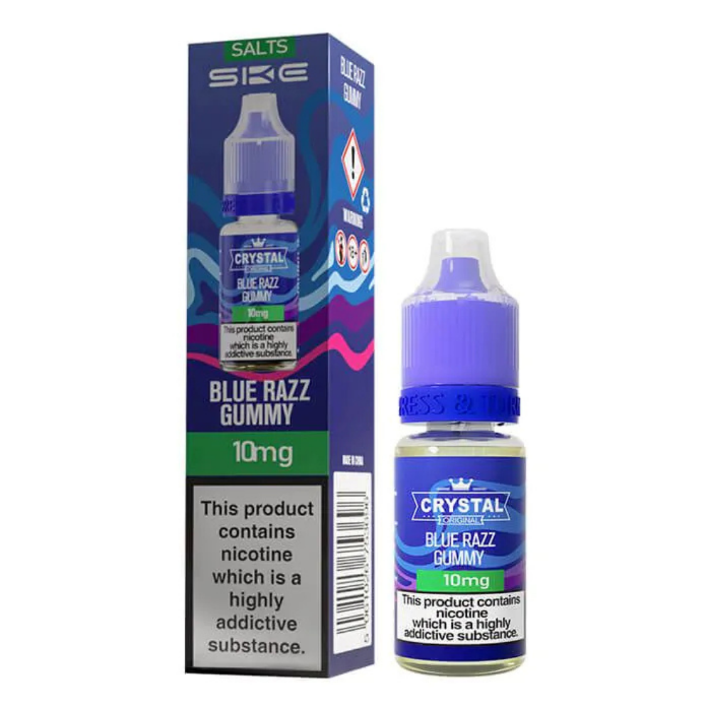 SKE Crystal Salts Blue Razz Gummy E Liquid 10ml