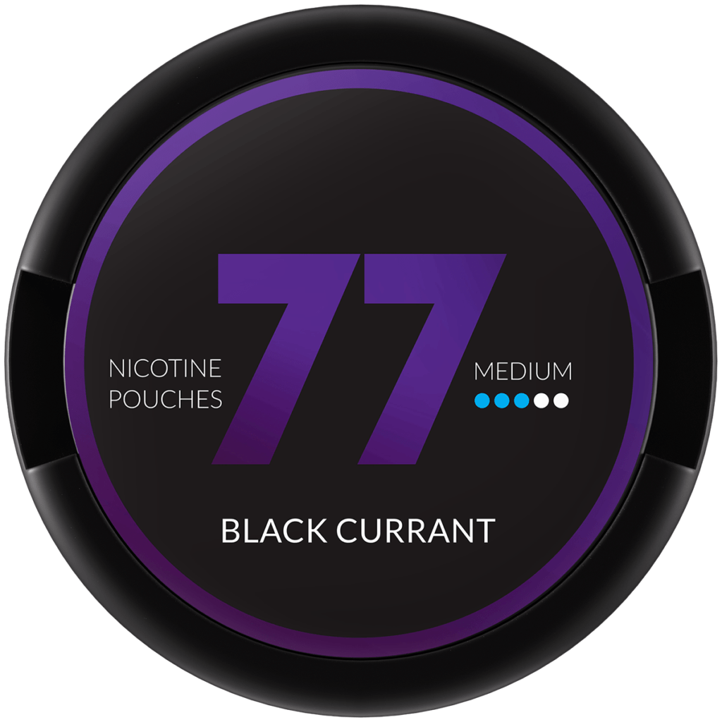 77 Blackcurrant Nicotine Pouches - EUK