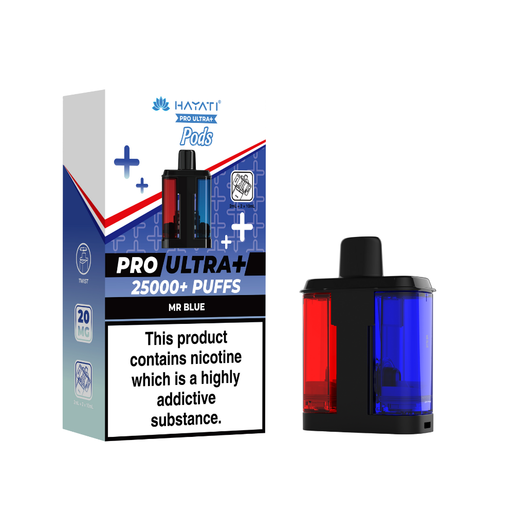 Hayati Pro Ultra Plus 25k Prefilled Pods Mr Blue