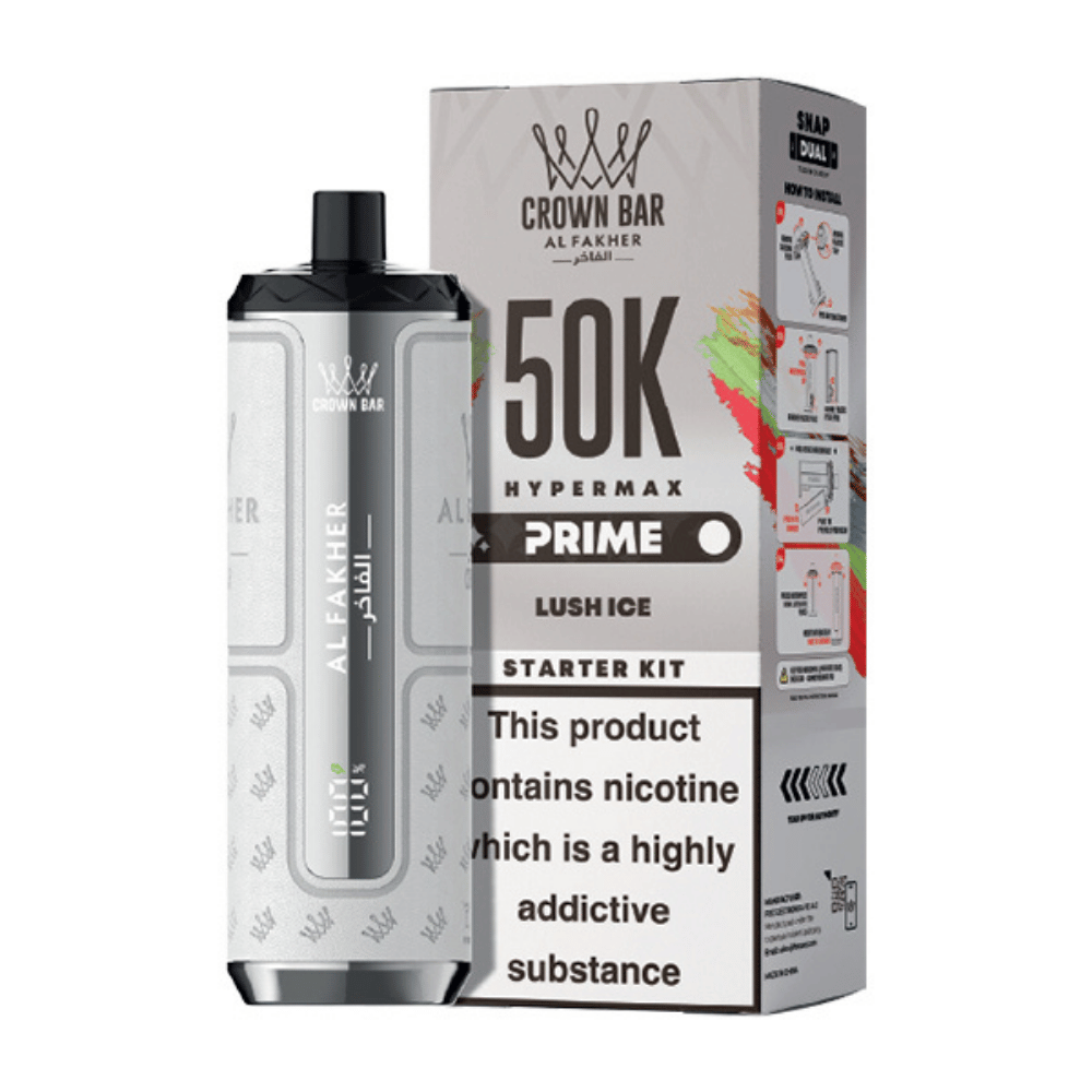 Al Fakher Hypermax Prime 50K Prefilled Pod Kit Lush Ice