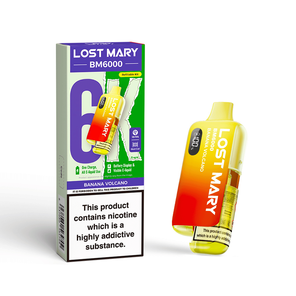 Lost Mary BM6000 Prefilled Pod Kit Banana Volcano