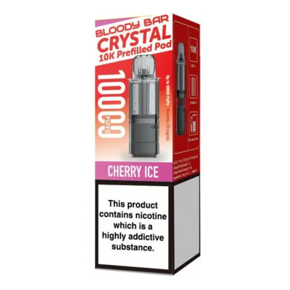 Bloody Bar Crystal 10K Prefilled Pod Cherry Ice