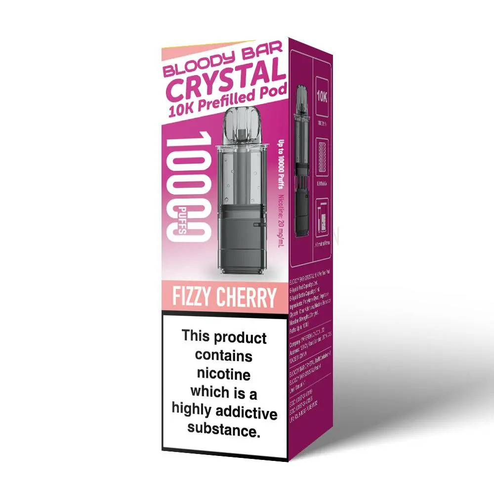 Bloody Bar Crystal 10K Prefilled Pod Fizzy Cherry