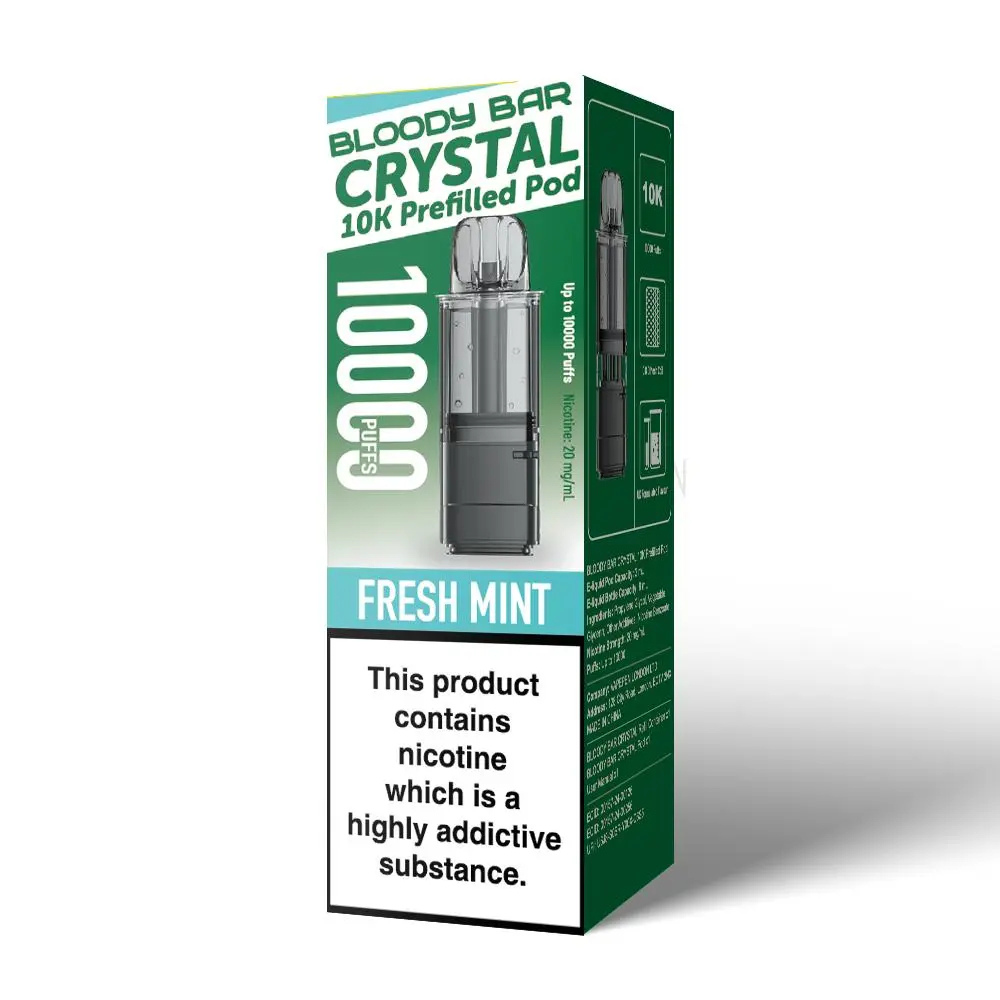 Bloody Bar Crystal 10K Prefilled Pod Fresh Mint