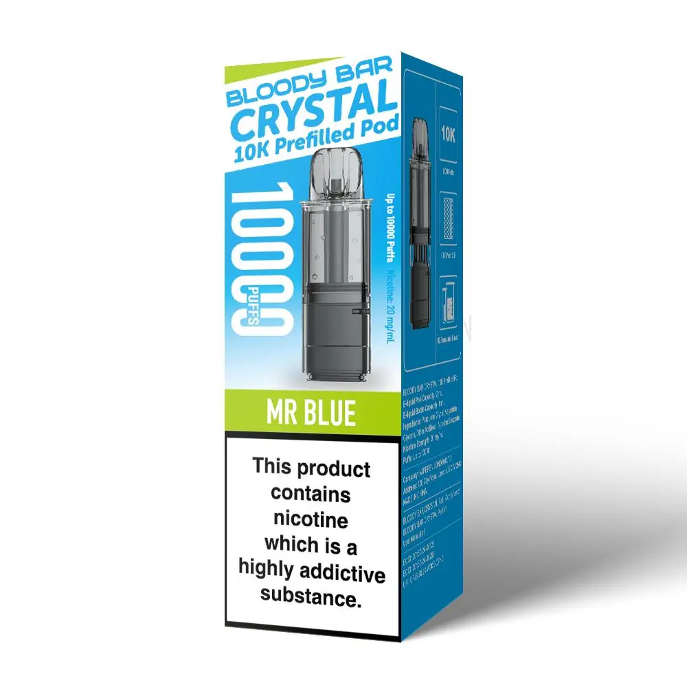 Bloody Bar Crystal 10K Prefilled Pod Mr Blue