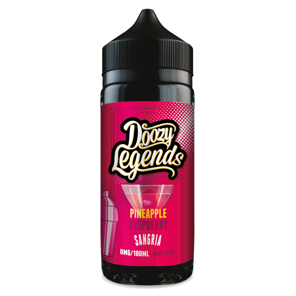 Doozy Legends 100ml E-Liquid Shortfill Pineapple Raspberry Sangria