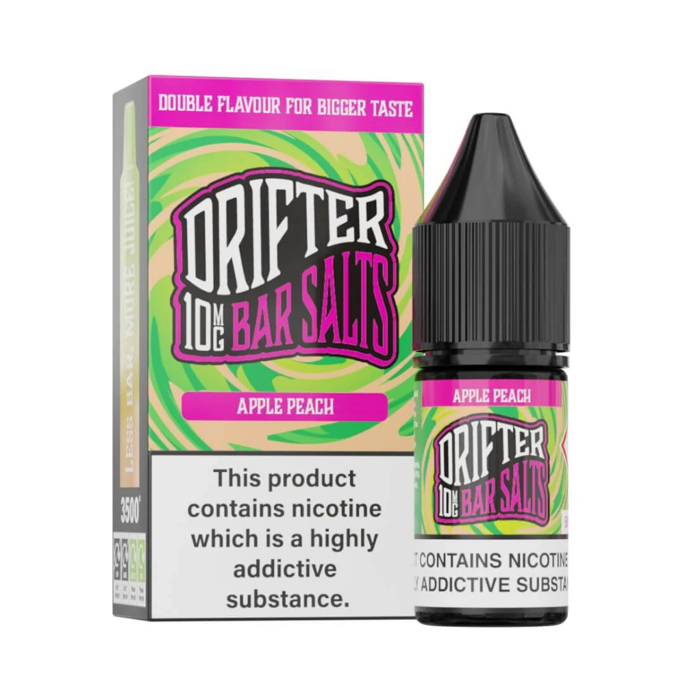 Drifter Bar Salt Nic Salt E Liquid Apple Peach