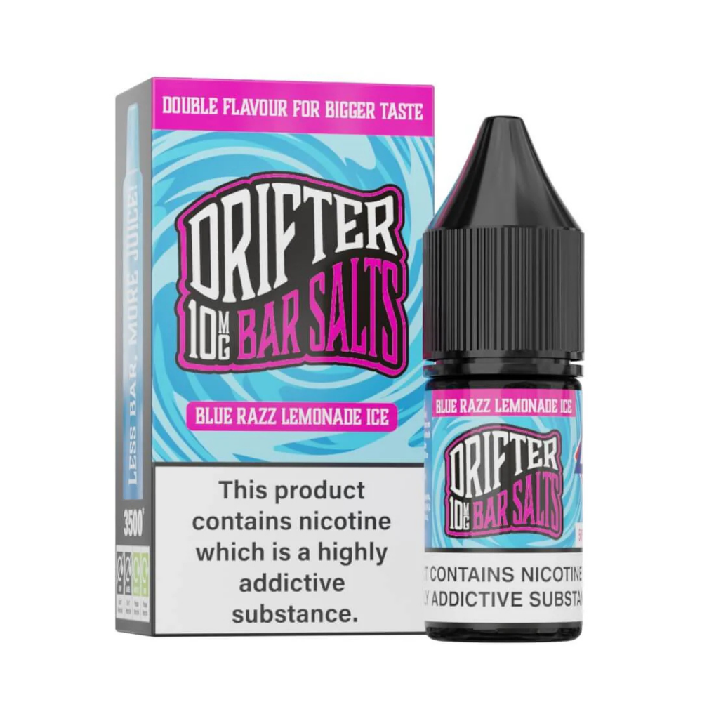 Drifter Bar Salt Nic Salt E Liquid Blue Razz Lemonade Ice