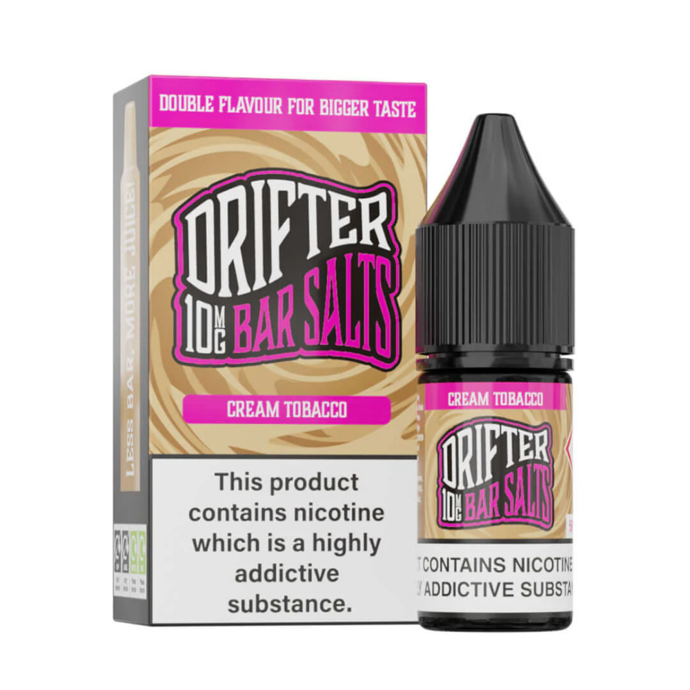 Drifter Bar Salt Nic Salt E Liquid Cream Tobacco
