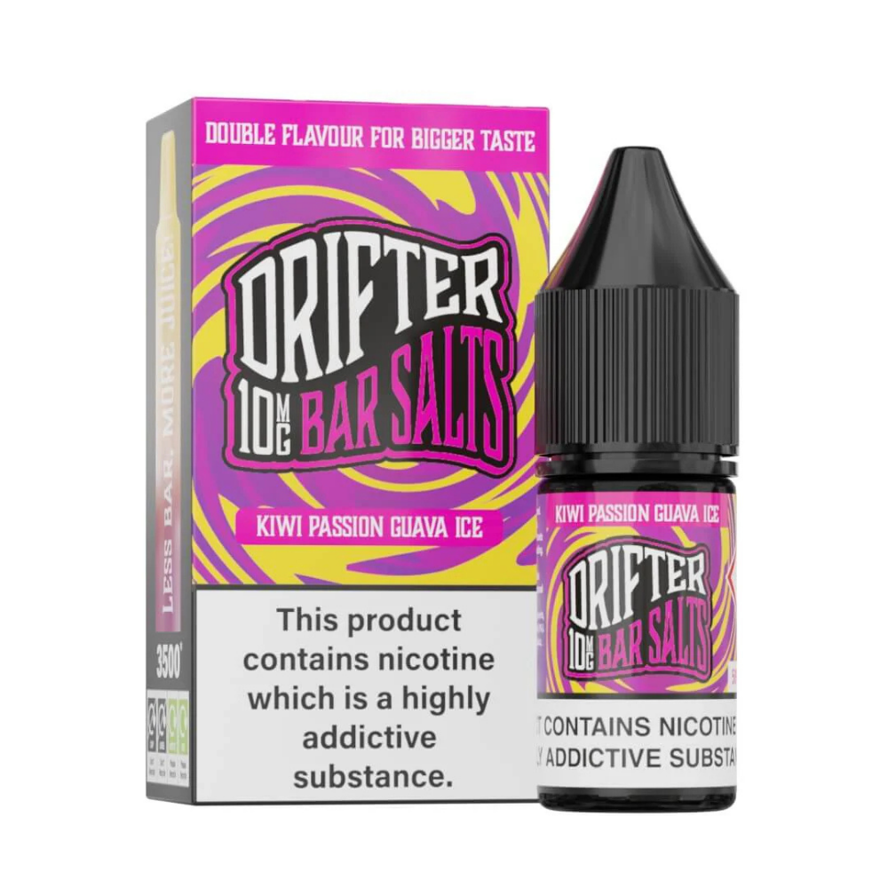 Drifter Bar Salt Nic Salt E Liquid Kiwi Guava Ice