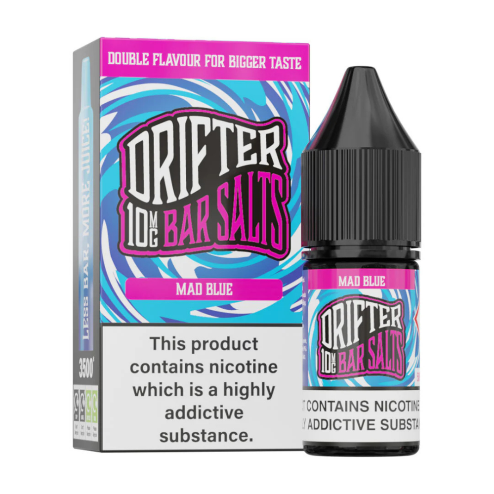 Drifter Bar Salt Nic Salt E Liquid Mad Blue