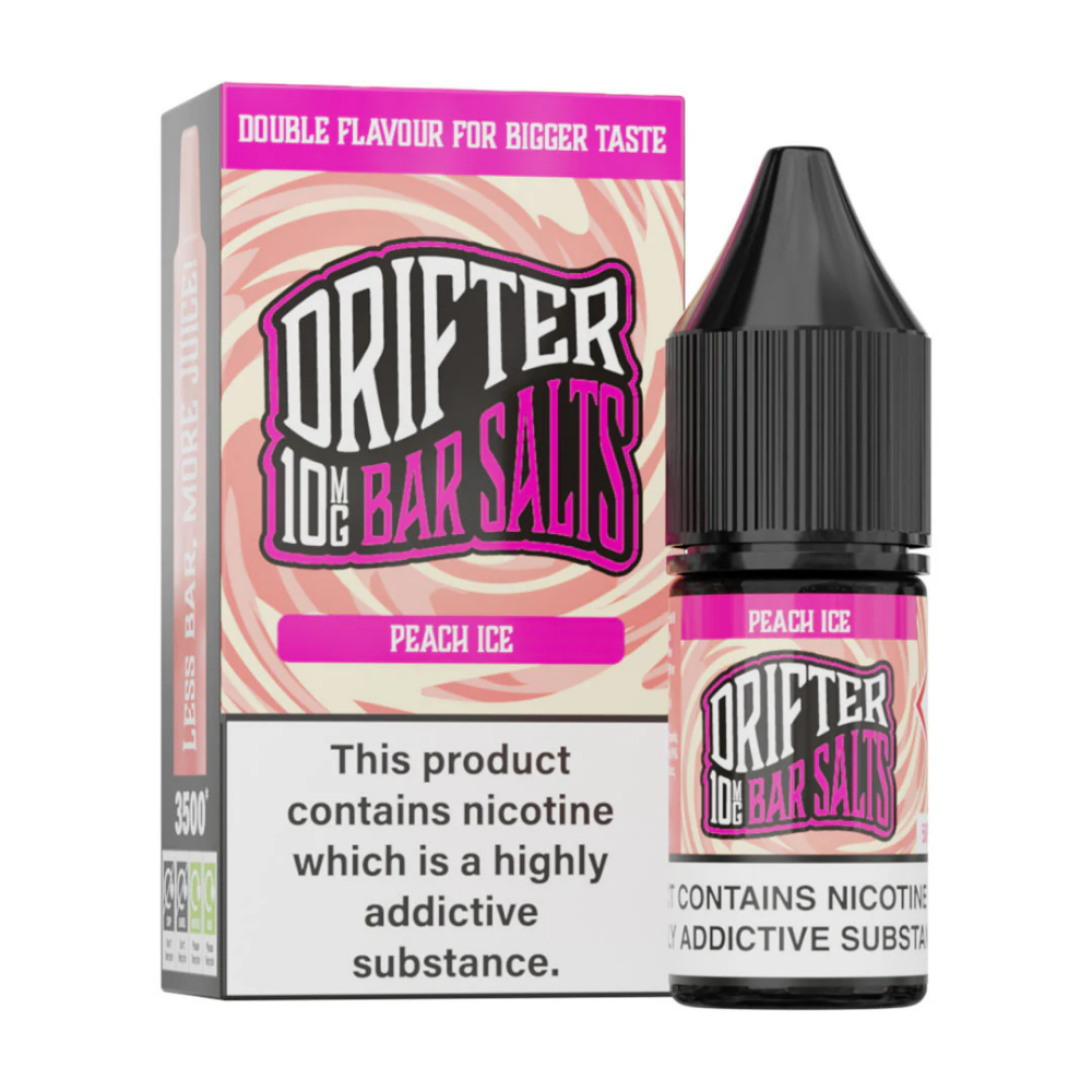 Drifter Bar Salt Nic Salt E Liquid Peach Ice