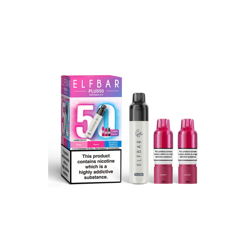 ELF BAR Plus 50 Prefilled Pod Kit Cherry Edition