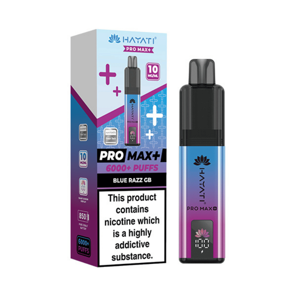 Hayati Pro Max Plus 6000 Puffs 10mg Blue Razz GB
