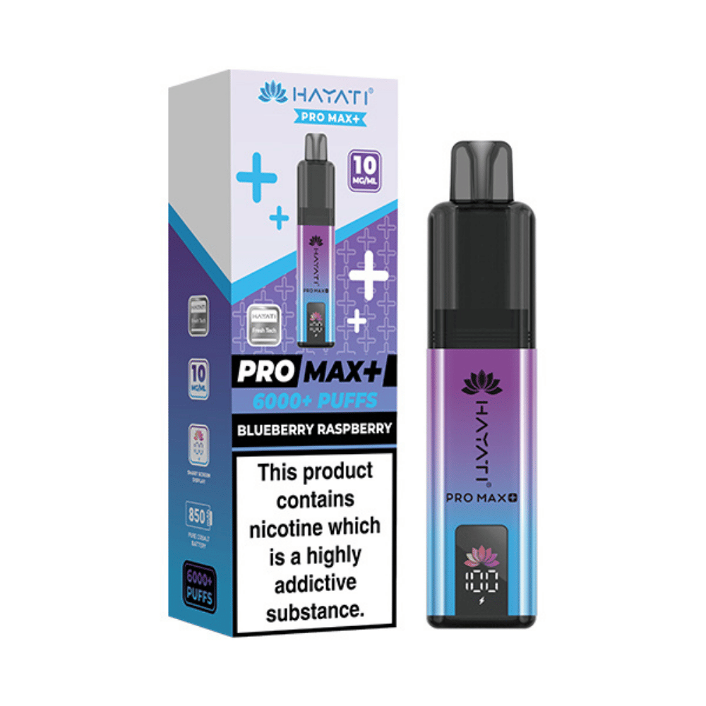 Hayati Pro Max Plus 6000 Puffs 10mg Blueberry Raspberry