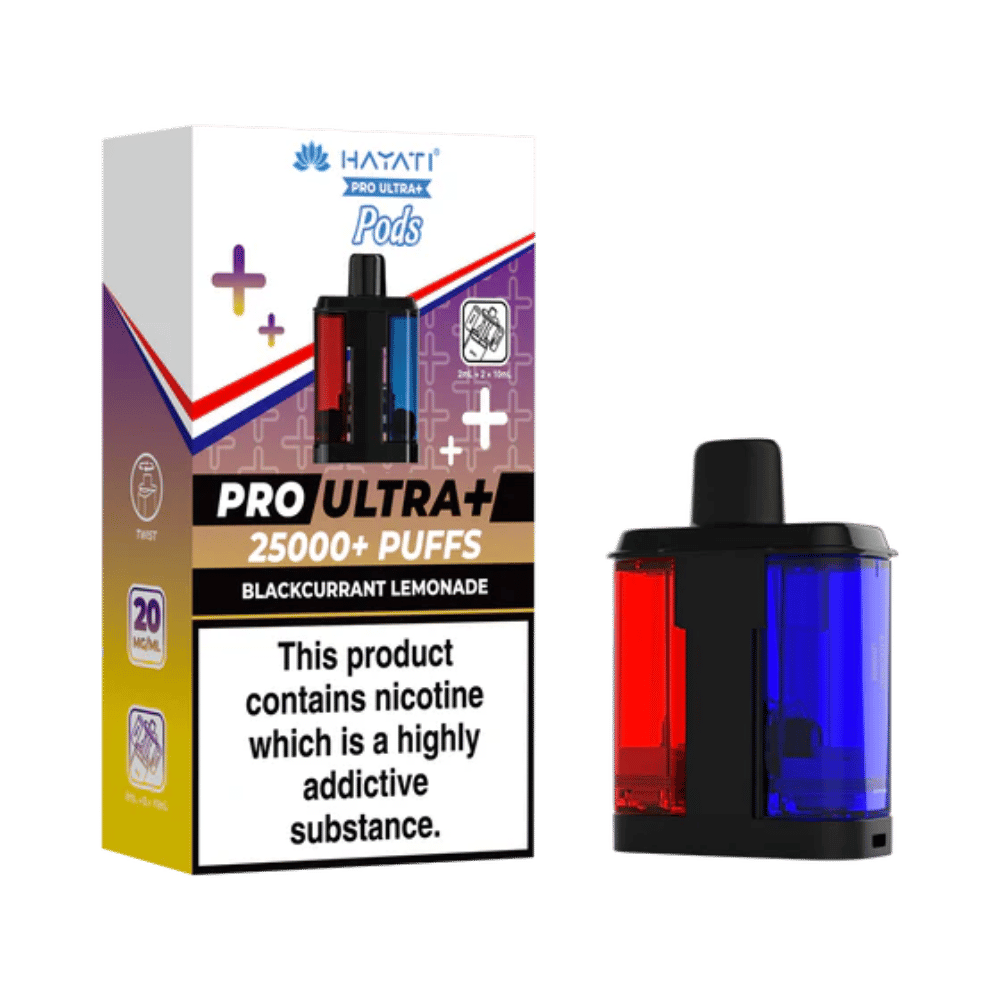 Hayati Pro Ultra Plus 25k Prefilled Pods Blackcurrant Lemonade
