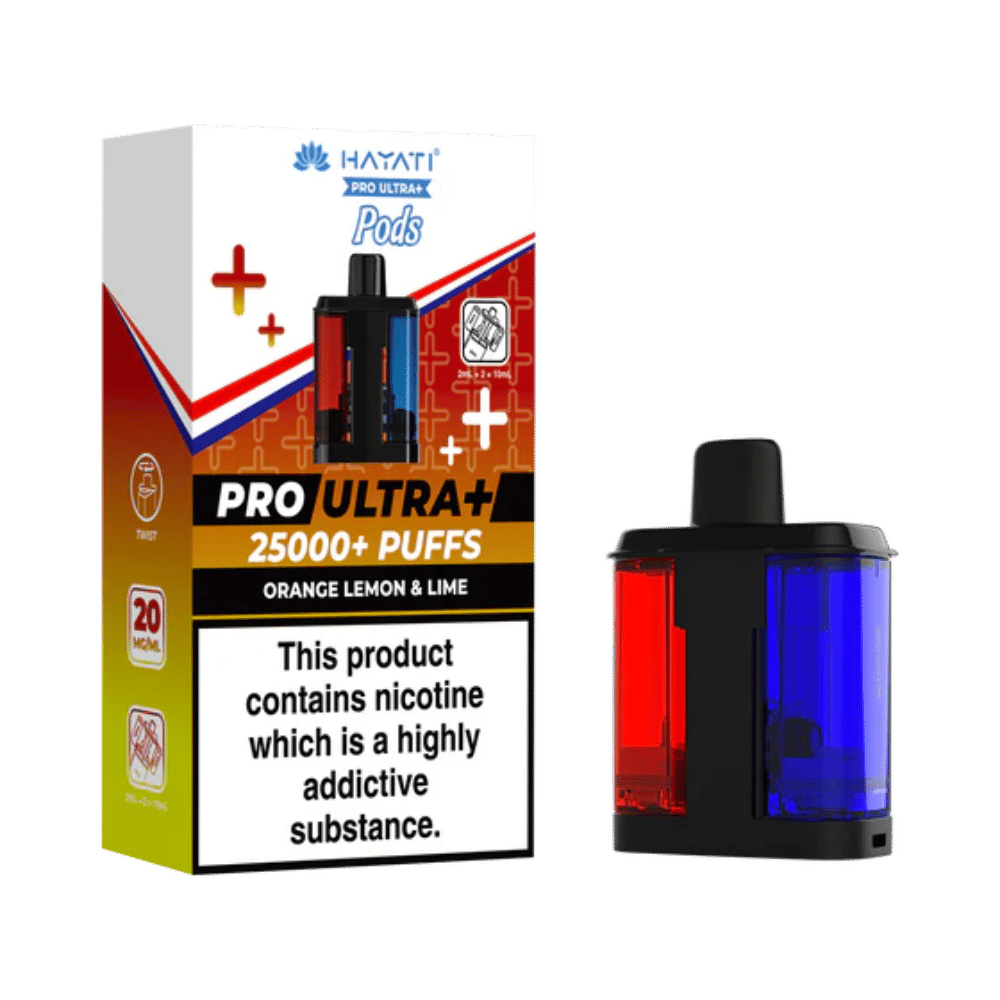 Hayati Pro Ultra Plus 25k Prefilled Pods Orange Lemon & Lime