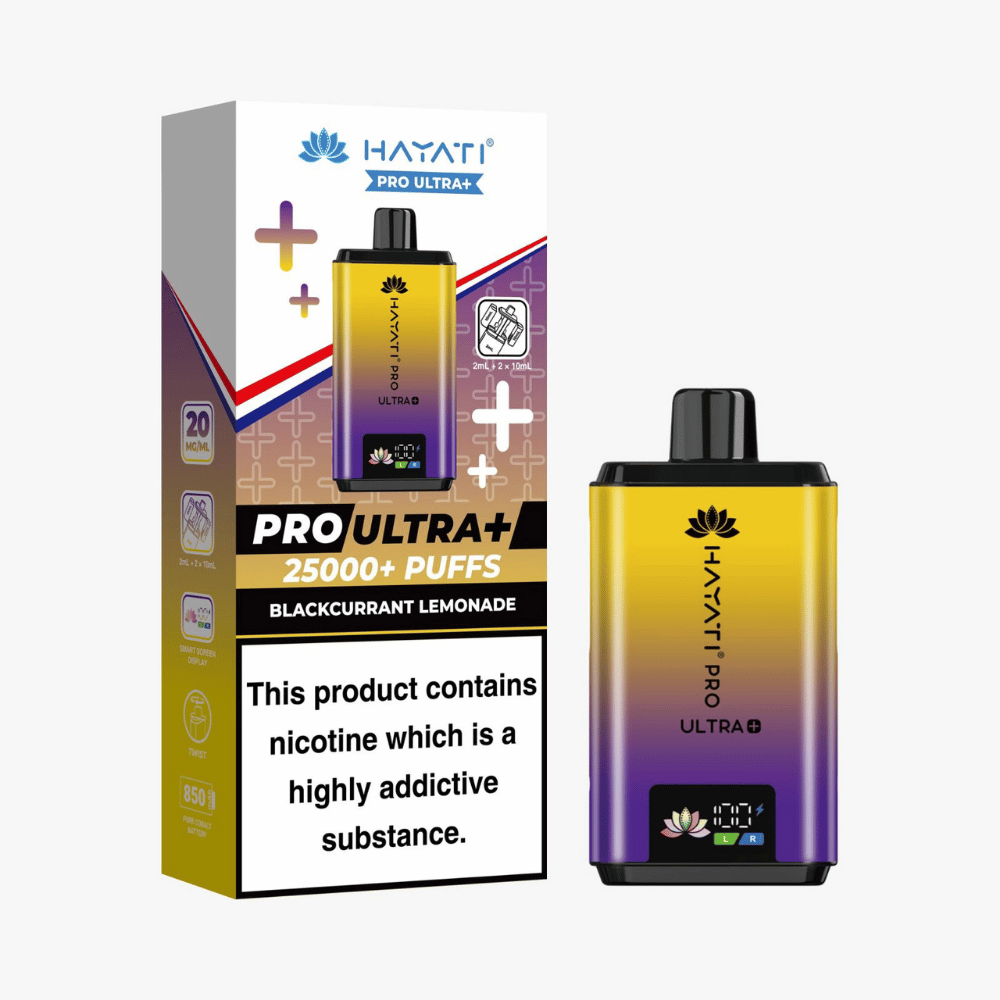 Hayati Pro Ultra Plus 25k Puffs Vape Kit Blackcurrant Lemonade
