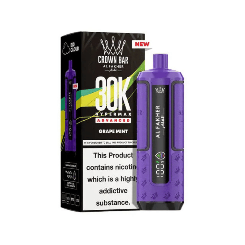 Al Fakher 30K Hypermax Prefilled Pod Kit Grape Mint - EUK