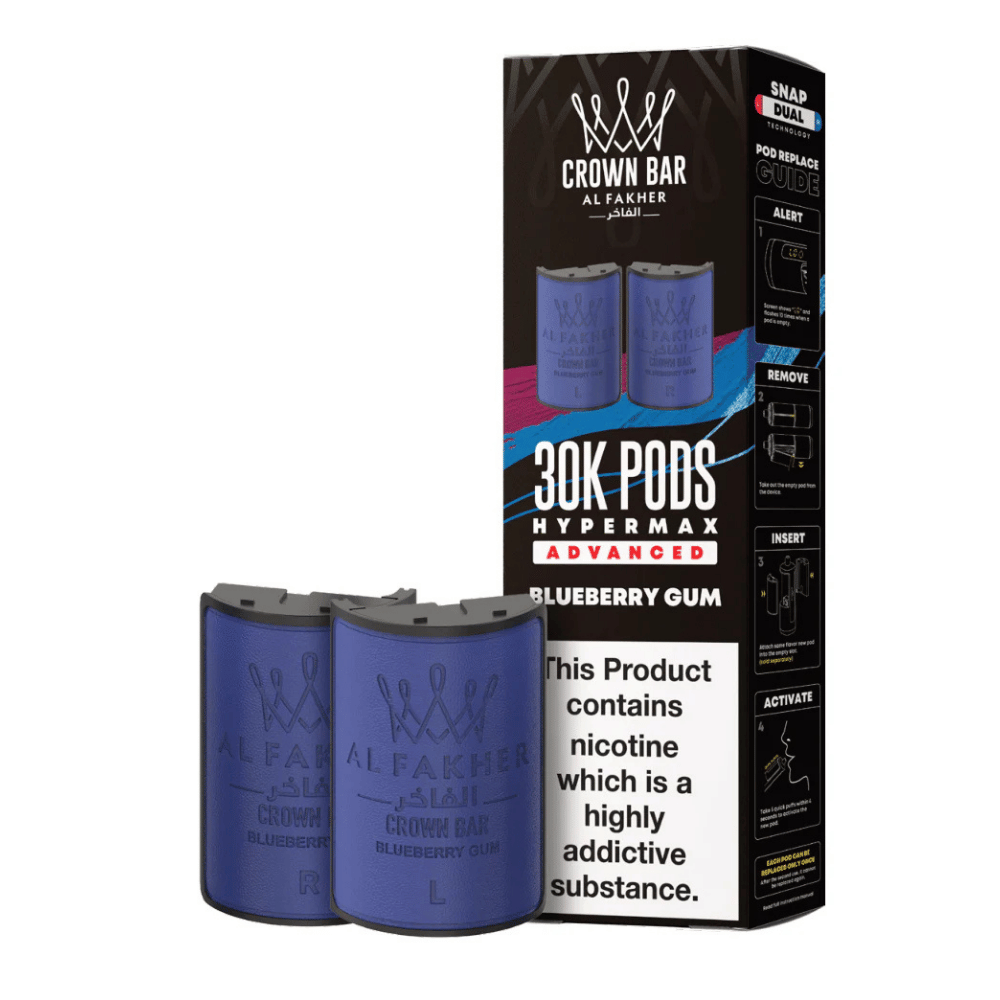 Al Fakher 30k Hypermax Prefilled Pods Blueberry Gum - EUK