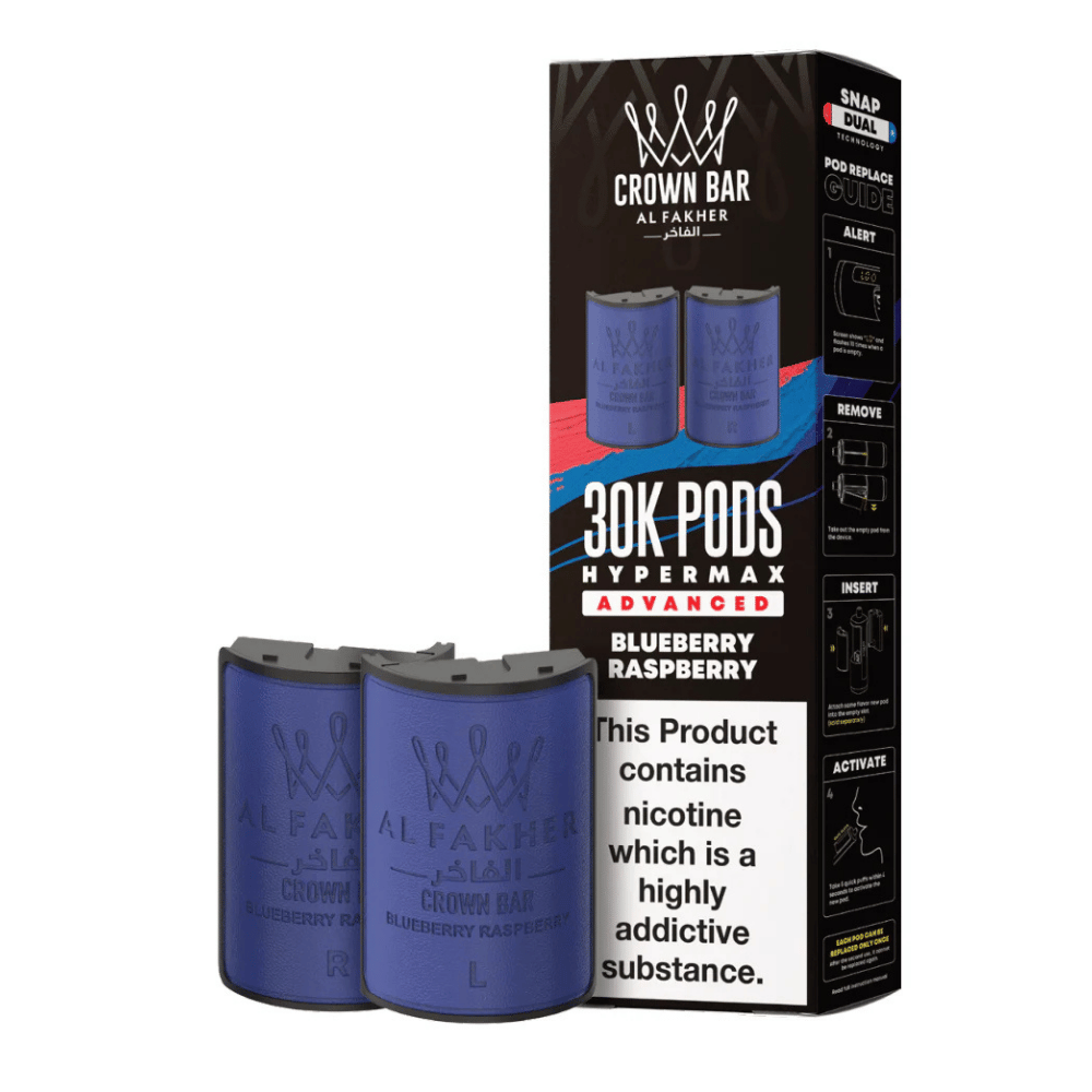 Al Fakher 30k Hypermax Prefilled Pods Blueberry Raspberry - EUK