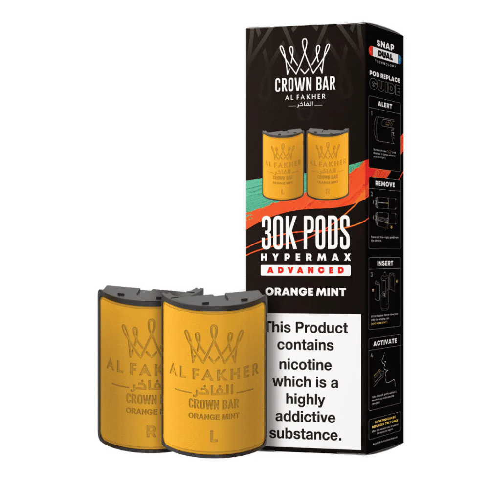 Al Fakher 30k Hypermax Prefilled Pods Orange Mint - EUK