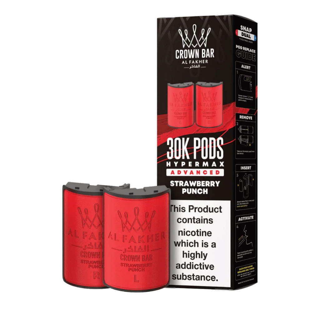 Al Fakher 30k Hypermax Prefilled Pods Strawberry Punch - EUK