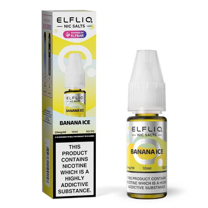 Banana Ice Elf Bar Elfliq Nic Salt E - Liquid - EUK