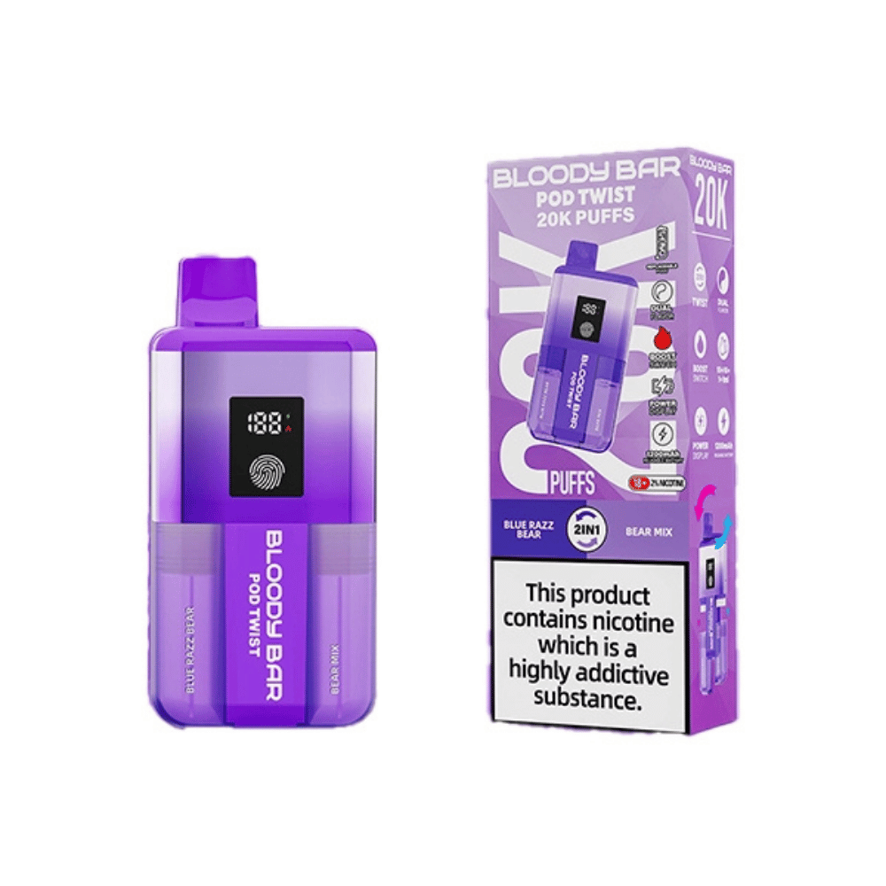 Bloody Bar 20K Prefilled Pod Kit Blue Razz Bear / Bear Mix - EUK