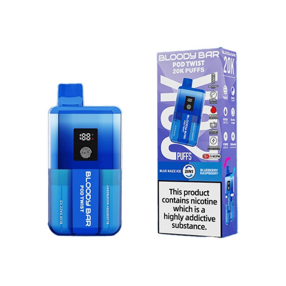 Bloody Bar 20K Prefilled Pod Kit Blue Razz Ice / Blueberry Raspberry - EUK