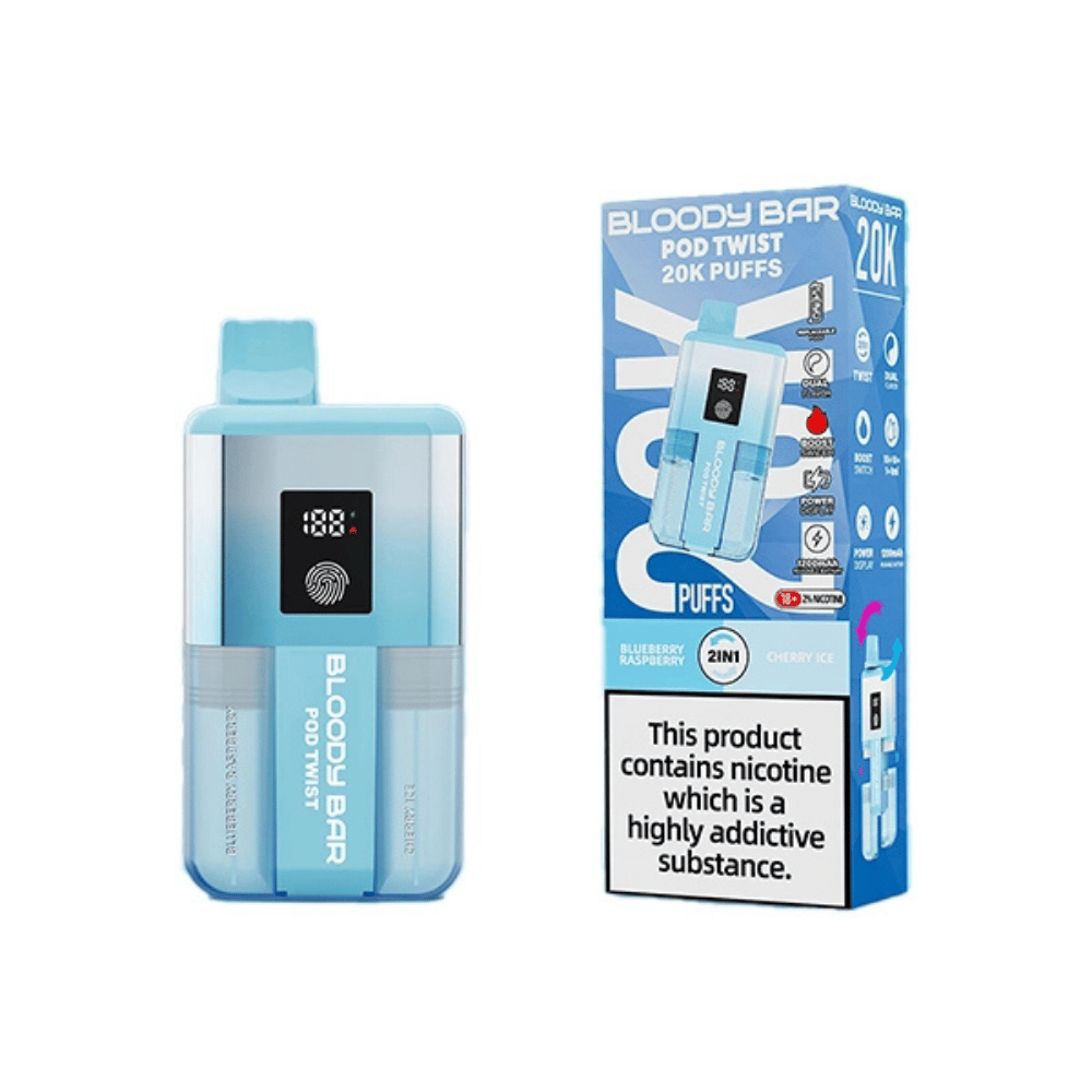 Bloody Bar 20K Prefilled Pod Kit Blueberry Raspberry / Cherry Ice - EUK
