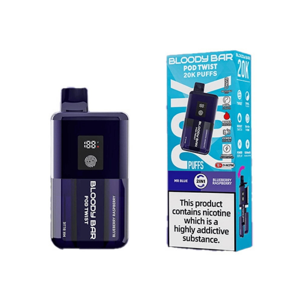 Bloody Bar 20K Prefilled Pod Kit Mr Blue / Blueberry Raspberry - EUK