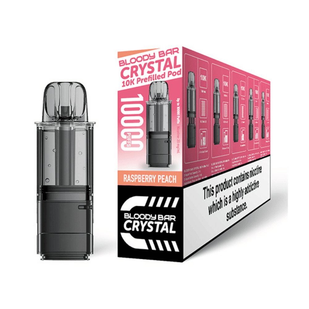 Bloody Bar Crystal 10K Raspberry Peach Prefilled Pod - EUK