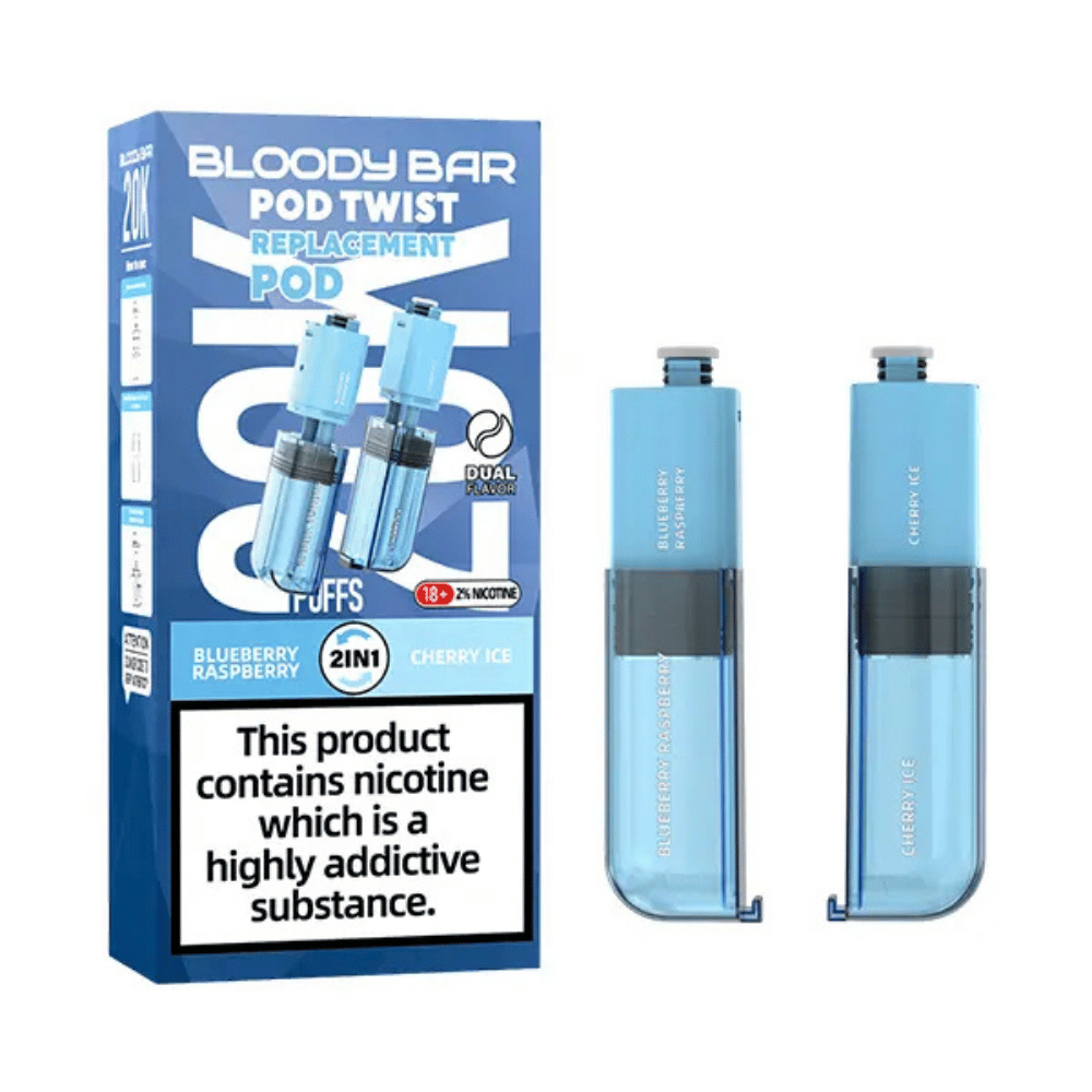 Bloody Bar Pod Twist 20K Prefilled Pod Blueberry Raspberry / Cherry Ice - EUK