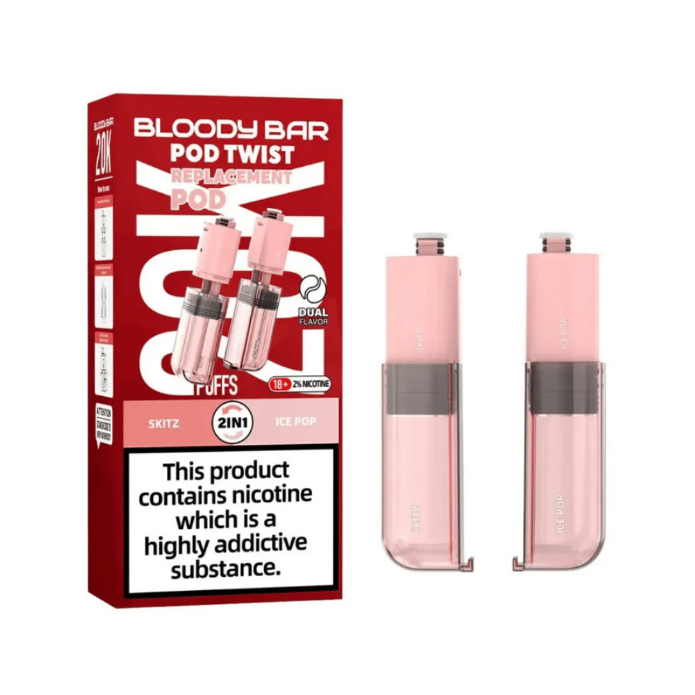 Bloody Bar Pod Twist 20K Prefilled Pod Skitz / Ice Pop - EUK