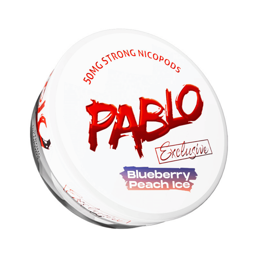 Blueberry Peach Ice Exclusive Nicotine Pouches by Pablo - EUK