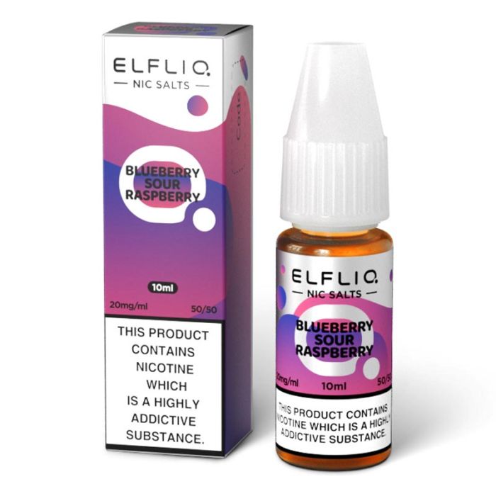 Blueberry Sour Raspberry Elf Bar Elfliq Nic Salt E - Liquid - EUK