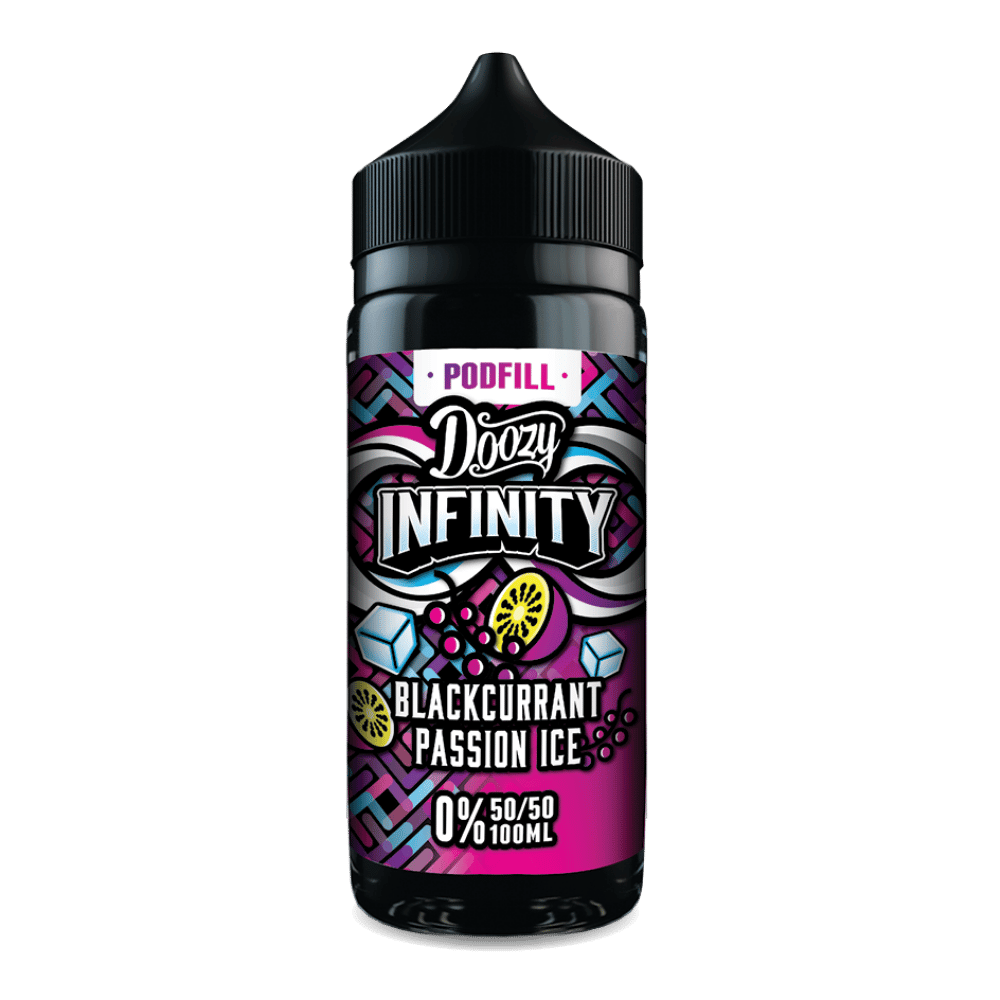 Doozy Infinity 100ml Shortfill E - Liquid 50VG Blackcurrant Passion Ice - EUK