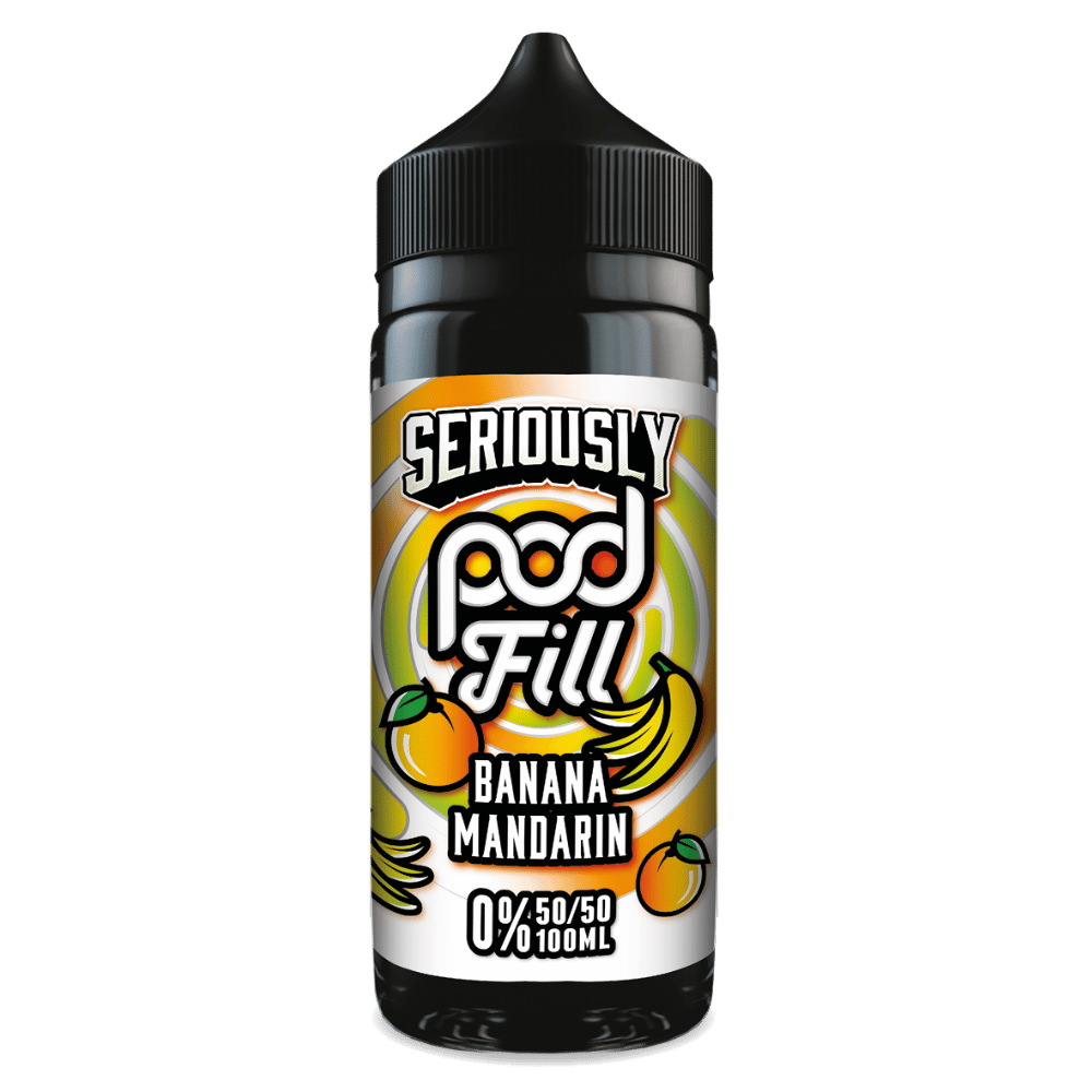 Doozy Pod Fill 100ml E - Liquid Shortfill Banana Mandarin - EUK
