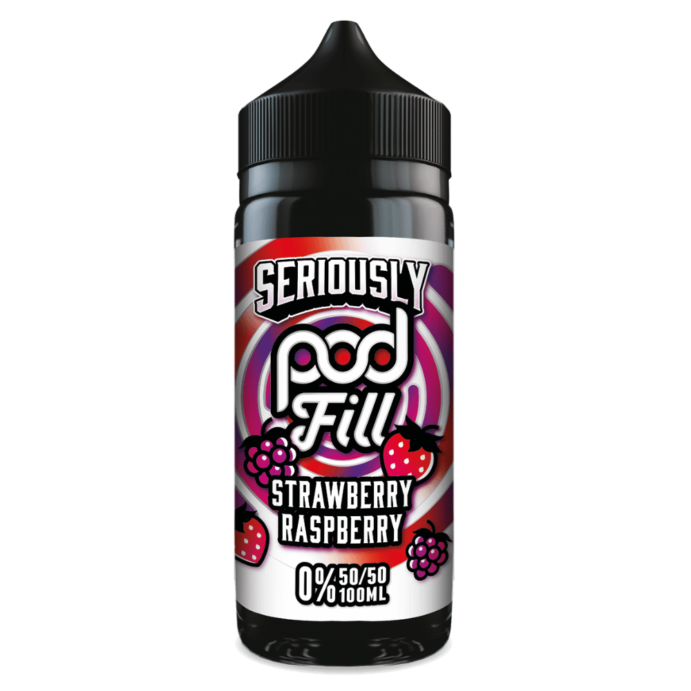 Doozy Pod Fill 100ml E - Liquid Shortfill Strawberry Raspberry - EUK