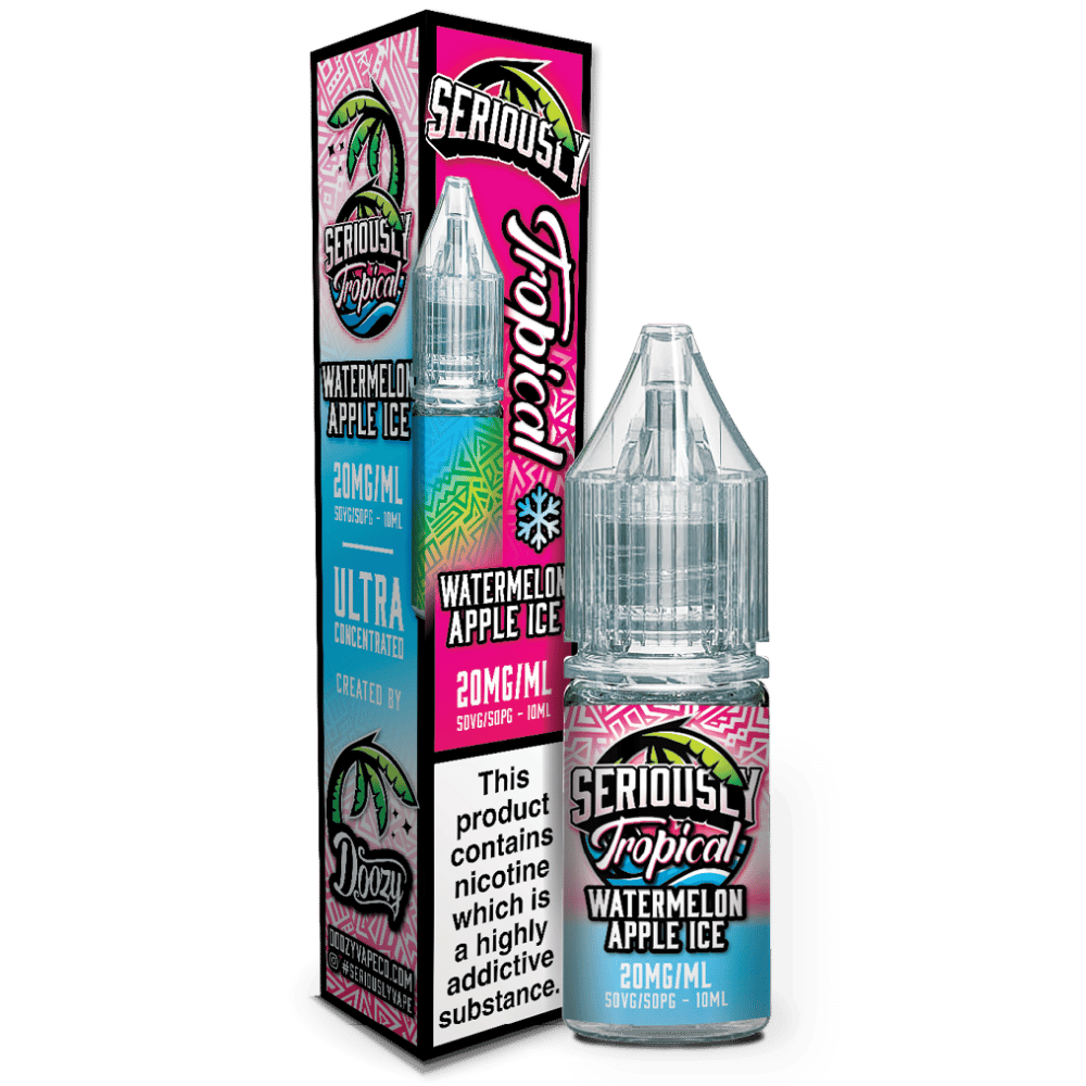 Doozy Seriously Tropical Nic Salt E - Liquid Watermelon Apple Ice - EUK