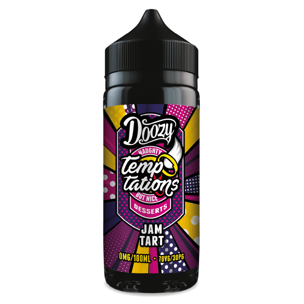 Doozy Temptations 100ml E - Liquid Shortfill Jam Tart - EUK