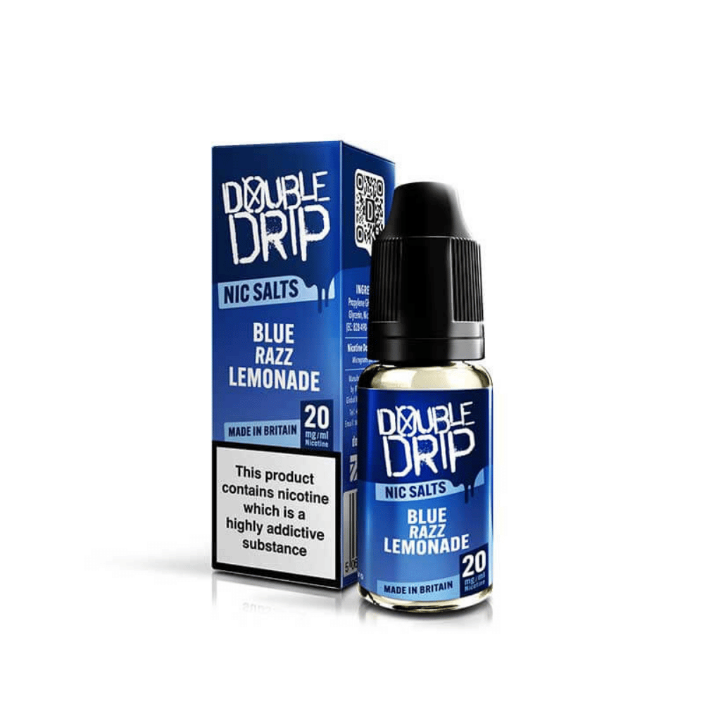 Double Drip Nic Salt E - Liquid Blue Razz Lemonade - EUK