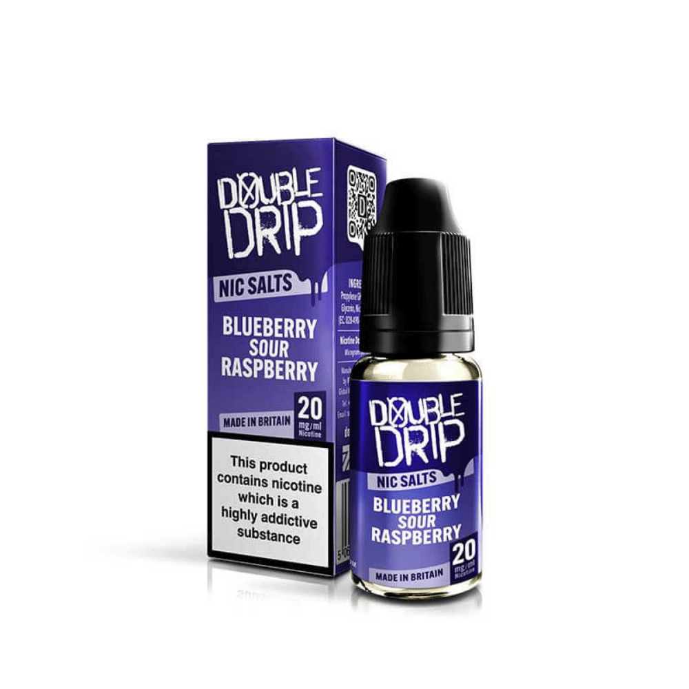 Double Drip Nic Salt E - Liquid Blueberry Sour Raspberry - EUK