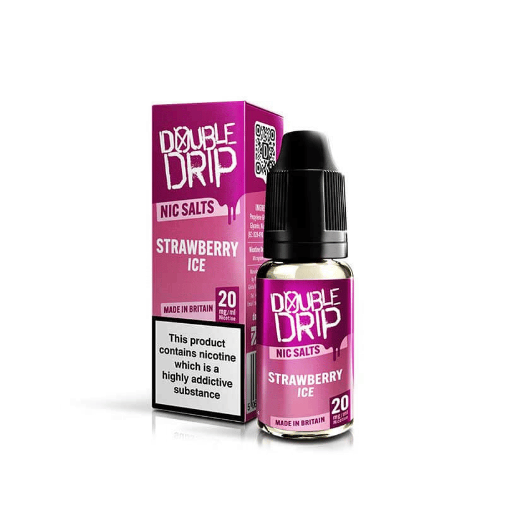 Double Drip Nic Salt E - Liquid Strawberry Ice - EUK