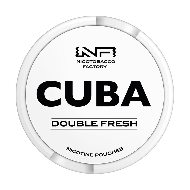 Double Fresh Nicotine Pouches by Cuba White 16mg - EUK